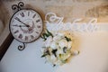 Wedding bouquet. Bride's flowers Royalty Free Stock Photo