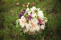 Wedding bouquet. Bride`s flowers Royalty Free Stock Photo