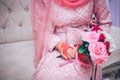 Wedding bouquet of the bride. Royalty Free Stock Photo