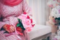 Wedding bouquet of the bride. Royalty Free Stock Photo