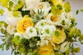 Wedding Bouquet with Delicate Peonies and Roses