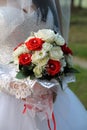 Wedding bouquet in hands