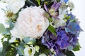 wedding bouquet isolated on white background. Fresh, lush bouquet of colorful flowers Royalty Free Stock Photo