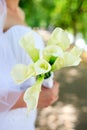 Wedding bouquet from kallas Royalty Free Stock Photo
