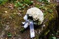 Wedding bouquet with lock Royalty Free Stock Photo