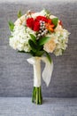 Wedding bouquet with pretty roses Royalty Free Stock Photo