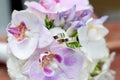 Wedding bouquet with rings. Marriage