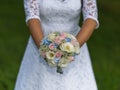 Wedding bouquet of roses Royalty Free Stock Photo