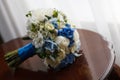 wedding bouquet table Royalty Free Stock Photo