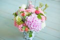 Wedding bouquet the top view Royalty Free Stock Photo