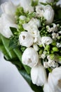 Wedding bouquet of white flowers Royalty Free Stock Photo