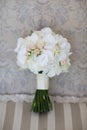 Wedding bouquet of white orchids