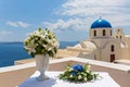 Wedding bouquet in a white vase Royalty Free Stock Photo