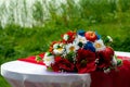 Wedding bouquet of wild flowers