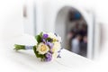 Wedding bouquet with yellow roses Royalty Free Stock Photo