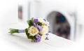 Wedding bouquet with yellow roses Royalty Free Stock Photo