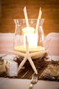 Wedding Bridal Table Beach Theme with Candelabra