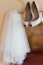 Wedding bridal veil Royalty Free Stock Photo