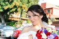 Wedding bride smiling Royalty Free Stock Photo