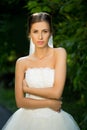 Wedding bride smiling Royalty Free Stock Photo