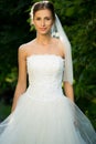 Wedding bride smiling Royalty Free Stock Photo