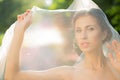 Wedding bride smiling Royalty Free Stock Photo