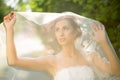 Wedding bride smiling Royalty Free Stock Photo