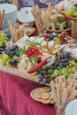 Wedding buffet table