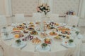 Wedding buffet table