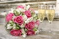 Wedding bunch of roses