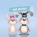 Wedding of bunnies