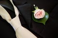 Wedding buttonhole & tie