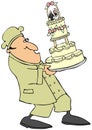 Wedding Cake Baker Royalty Free Stock Photo