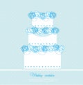 Wedding cake card