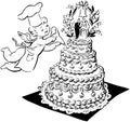 Wedding Cake And Cherub