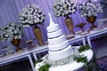 Wedding Cake - Decorated table for wedding Royalty Free Stock Photo