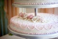 Wedding cake decoration Royalty Free Stock Photo