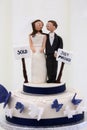 Bride & Groom - Wedding Cake Decoration Royalty Free Stock Photo