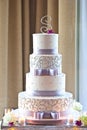 Wedding Cake With Flowers