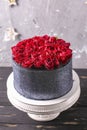 Wedding cake with flowers. Wedding details