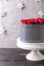 Wedding cake with flowers. Wedding details