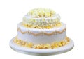 Wedding cake with flowers Royalty Free Stock Photo