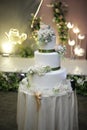 Wedding cake green theme