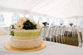 Wedding Cake in marquee