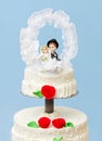 Wedding cake topper Royalty Free Stock Photo