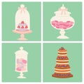 Wedding cakes fresh tasty dessert sweet pastry pie card gourmet homemade delicious cream traditional bakery tart