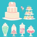 Wedding cakes fresh tasty dessert sweet pastry pie gourmet homemade delicious cream traditional bakery tart vector