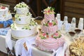Wedding cakes. high sharpness. WEDDING