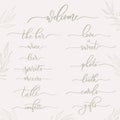 Wedding calligraphic inscriptions - welcome, the bar, table, cards, gifts, photo, booth