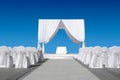Wedding canopy with chairs Royalty Free Stock Photo